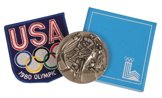 1980 Winter Olympics Participation Medal with Original Presentation Box